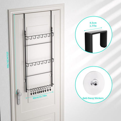 HapiRm installed in bedroom showing organized caps and tidy closet benefit
