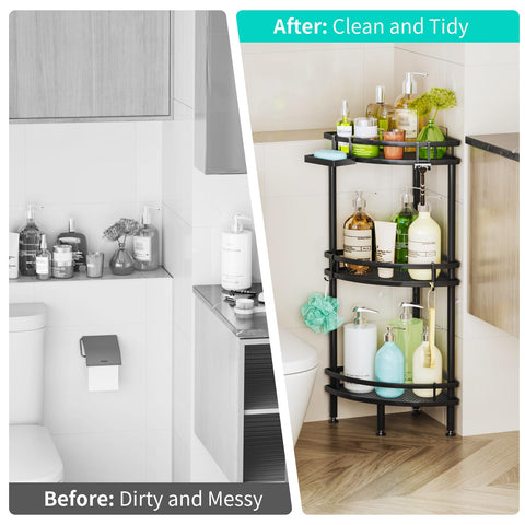 HapiRm in a styled bathroom demonstrating clutter-free convenience