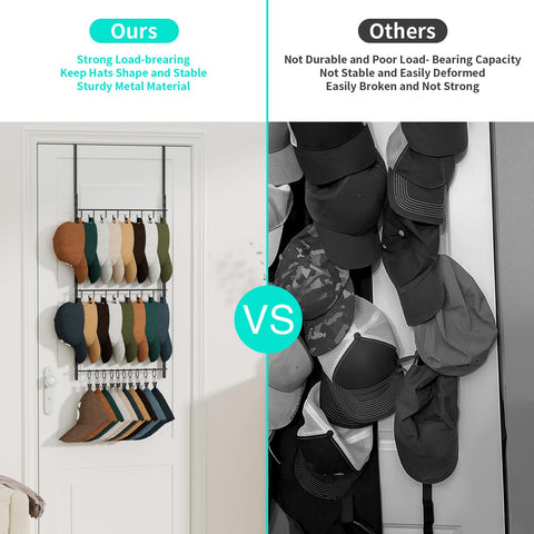 HapiRm side profile hung on a standard door demonstrating slim space-saving benefit