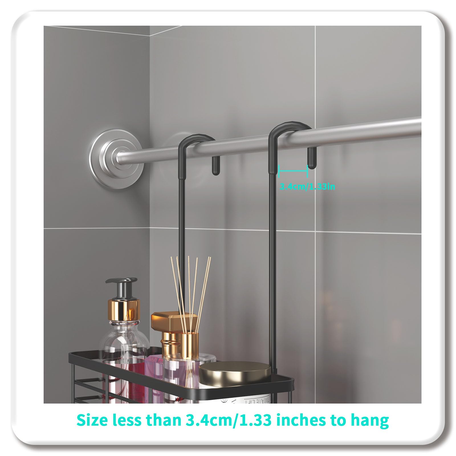 HapiRm suction cups and anti-slip cover showing extra stability benefit