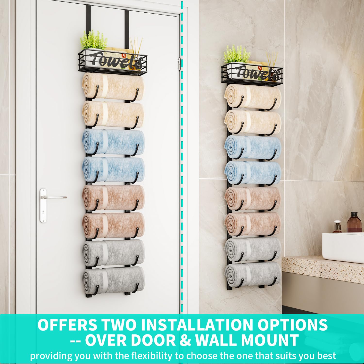 HapiRm top basket close-up holding accessories and decorative items