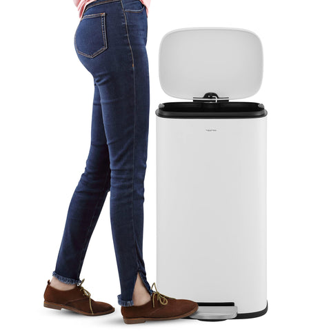 happimess height scale next to counter showing space-saving fit