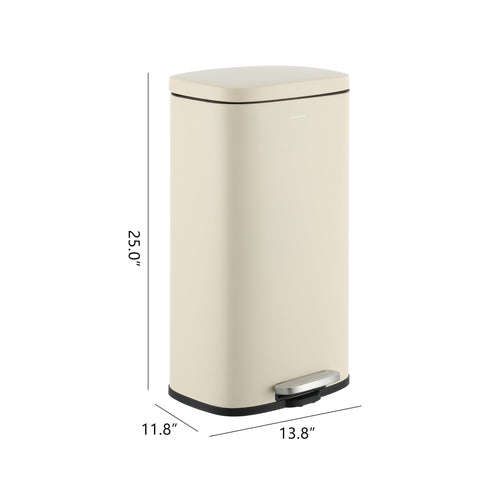 happimess Curtis side profile in gap illustrating slim fit next to cabinet