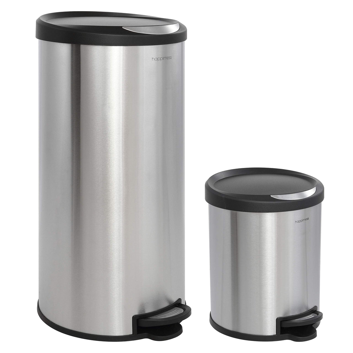 happimess front view platinum silver showing modern hands-free convenience