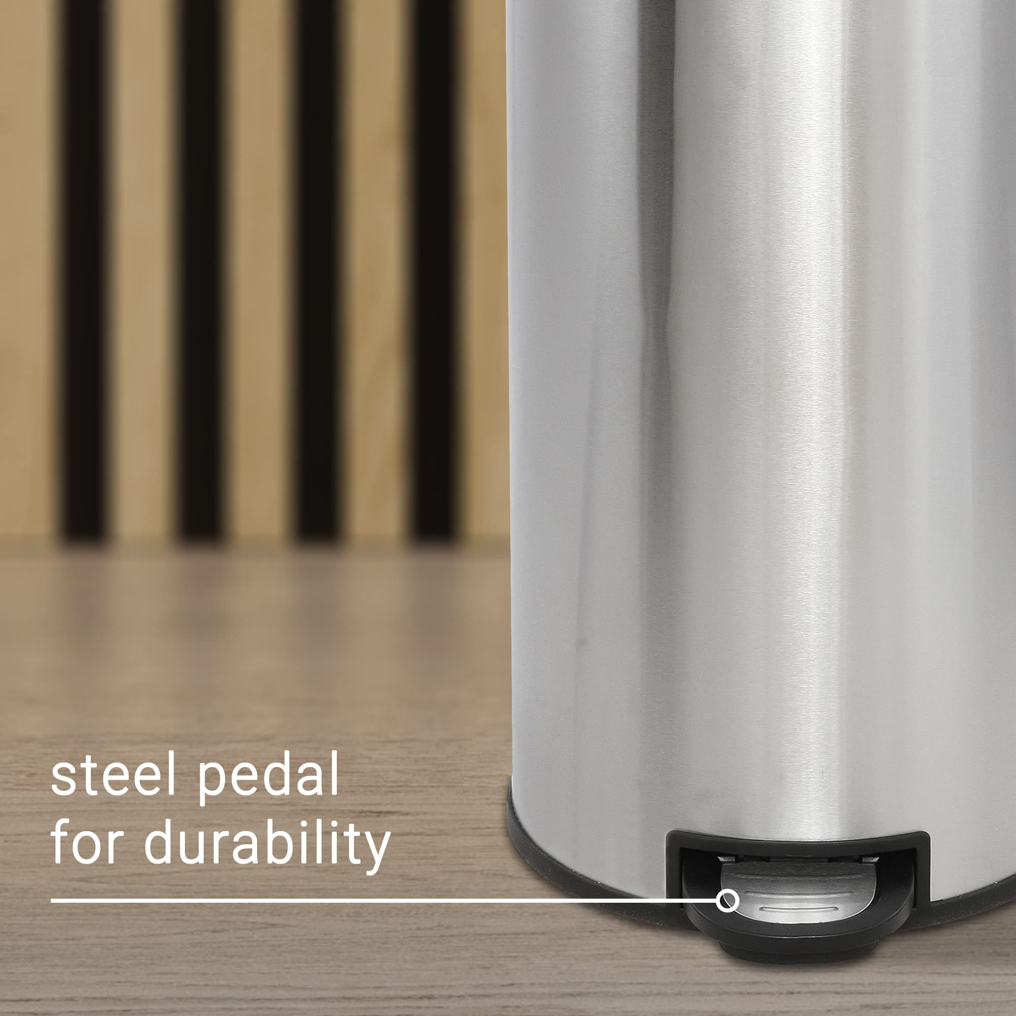 happimess with matching 1.3-gallon bin for coordinated multi-room use