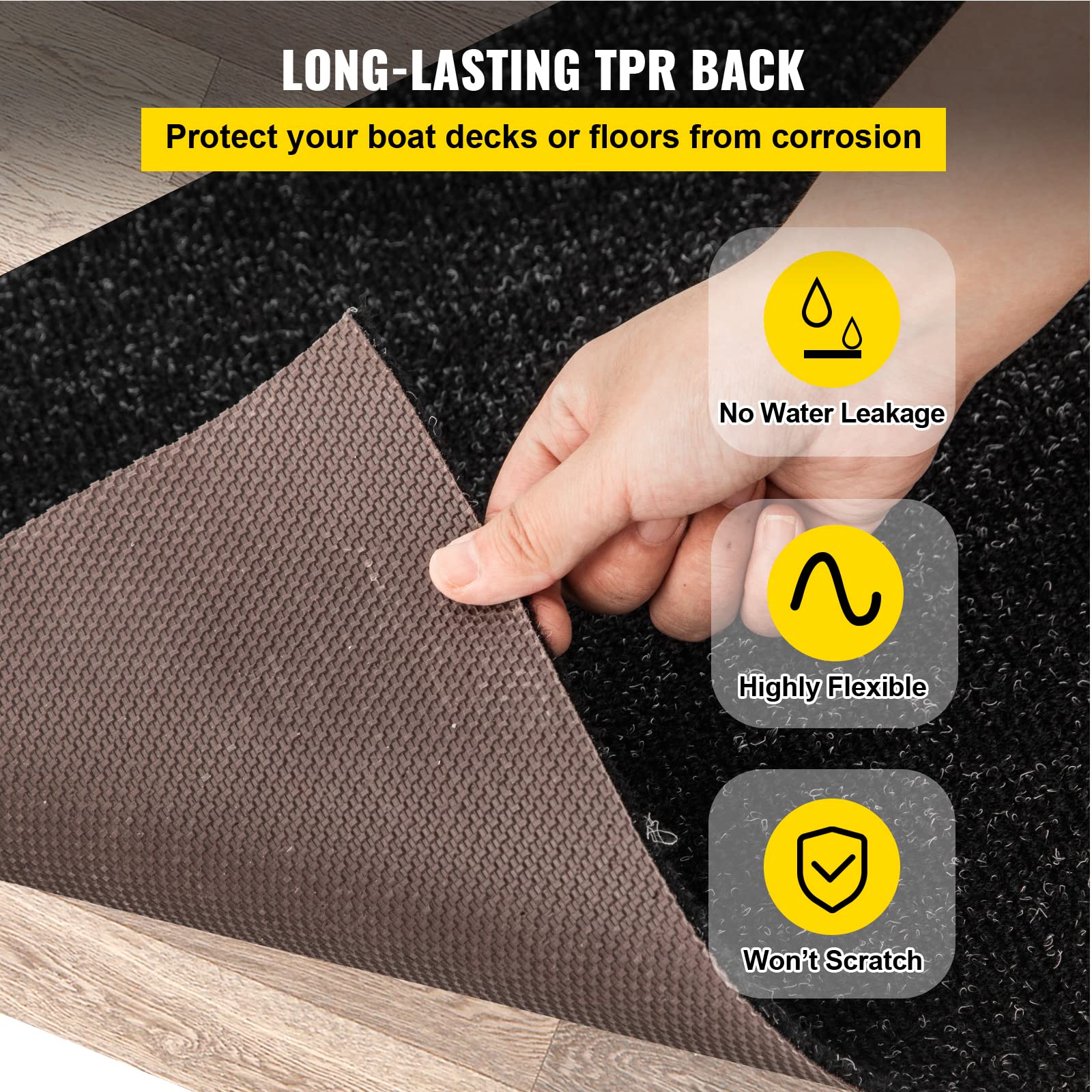 Happybuy installed on boat deck, improved grip and clean appearance benefit