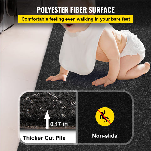 Happybuy rubber backing detail, waterproof protection for underlying surfaces benefit