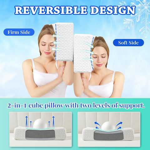 HARBOREST pillow with cover removed revealing inner foam core and airflow
