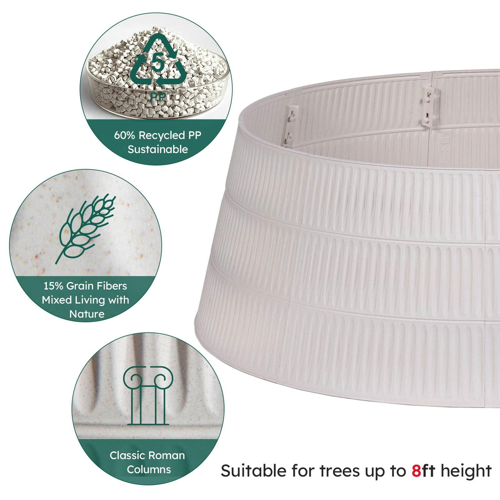 HarcoHome collar in use around tree stand protects pets and floors