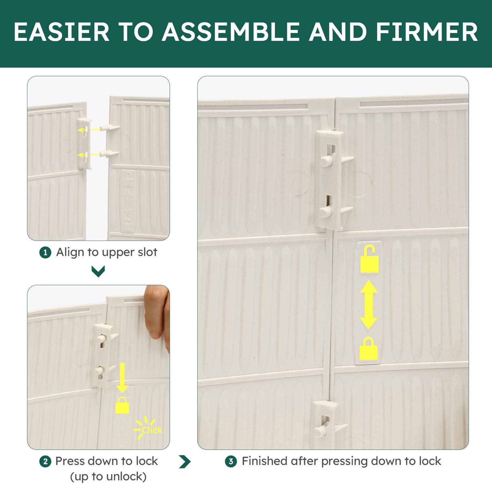 HarcoHome disassembled panels stacked flat for compact storage