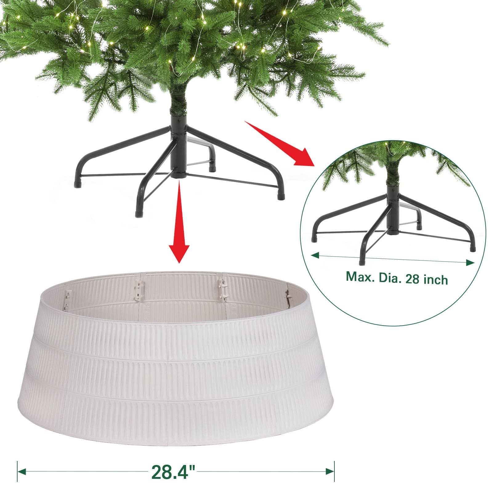 HarcoHome scale comparison shows 28.4-inch base coverage benefit