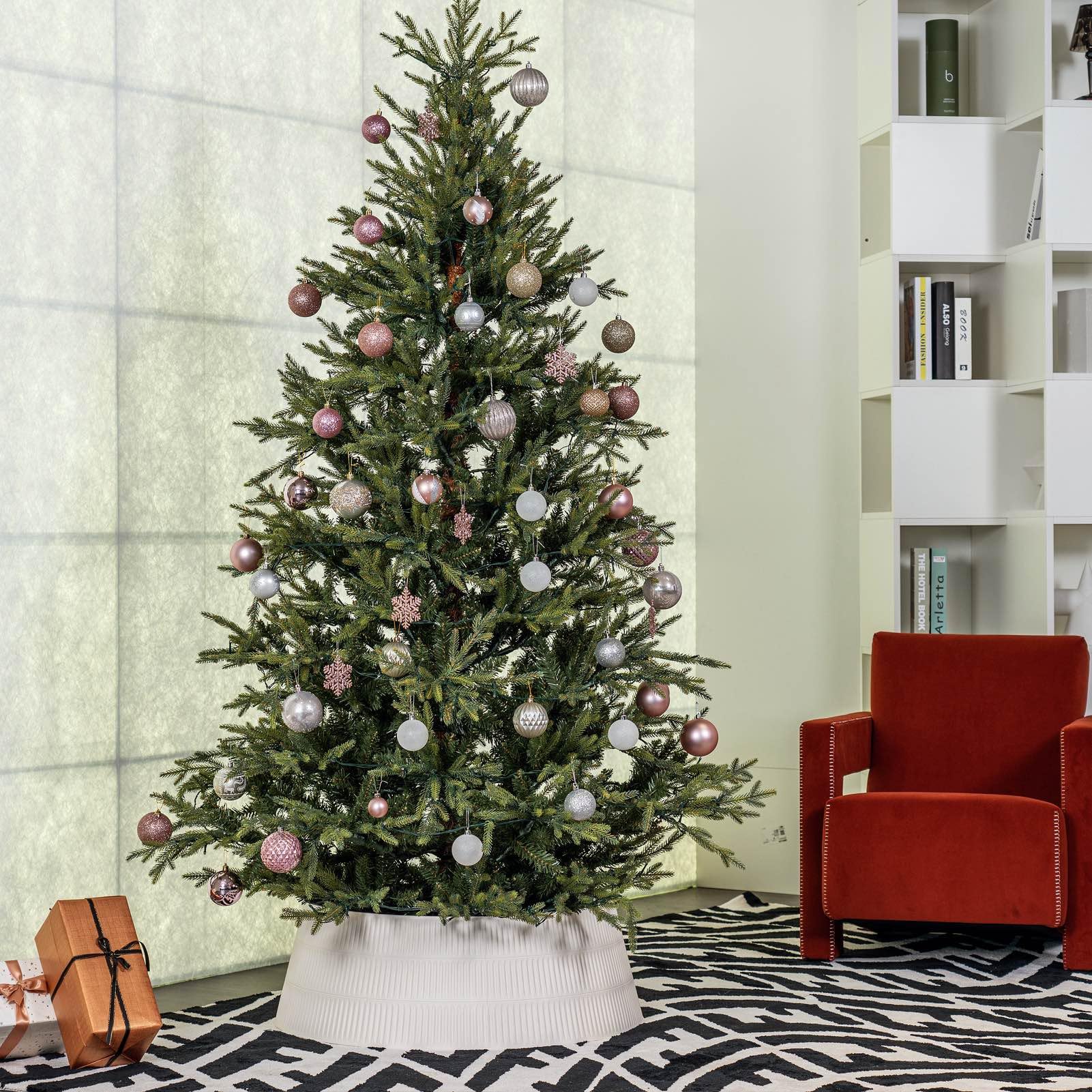 HarcoHome lifestyle scene creates polished holiday décor appeal