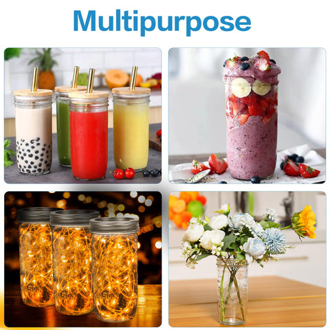 Harfuyee jars filled with layered overnight oats for convenient meal prep benefit