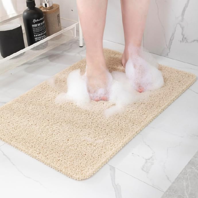 Hargiis beige mat front view showing full 40×28 size and safety features