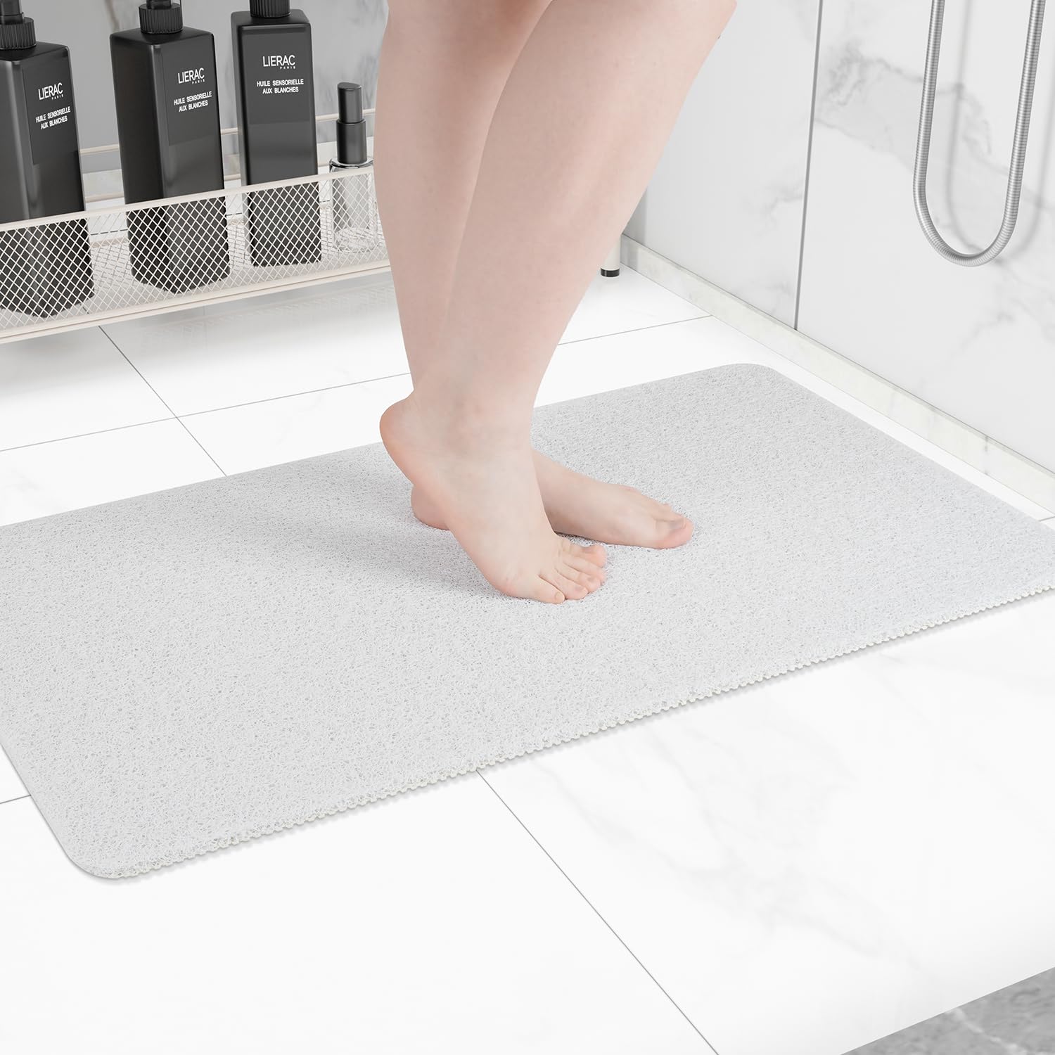 Hargiis front view white mat showing full fit and safe traction