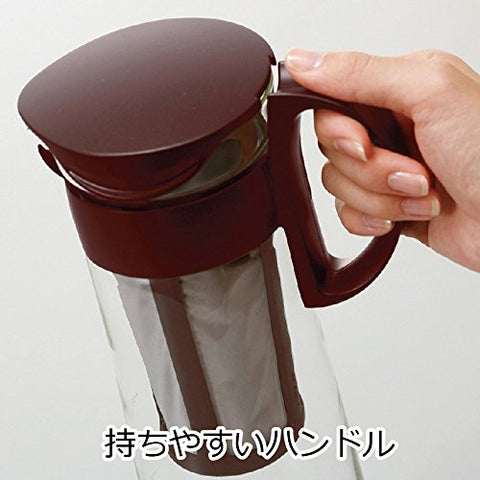 HARIO Mizudashi inside refrigerator to show 1000ml capacity and shelf fit