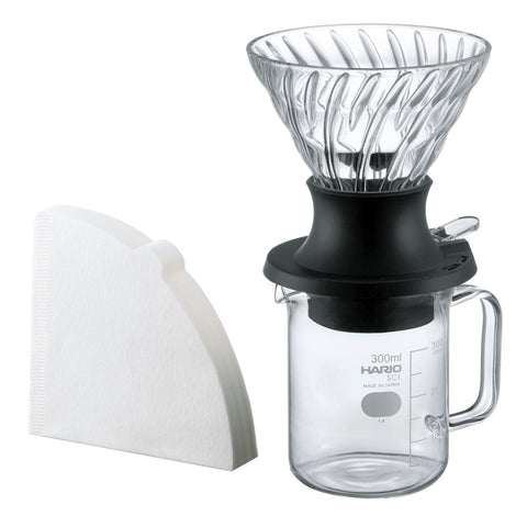 HARIO Switch front view showing cone and switch for precise brew control