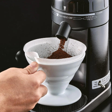 HARIO V60 brewing in use with steady pour for controlled extraction and flavor