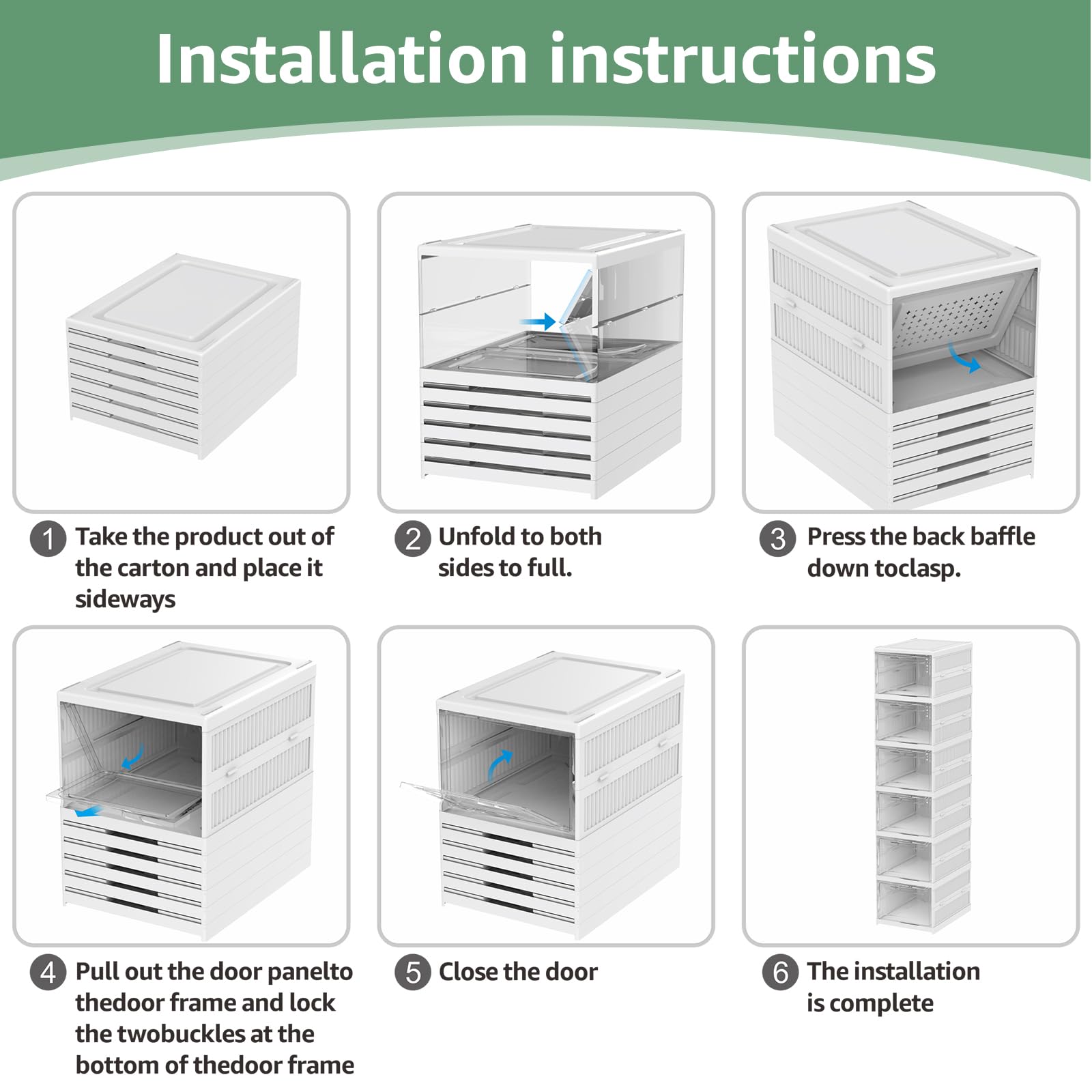 Harmon Wandyer stacked bins in a closet maximizing vertical storage