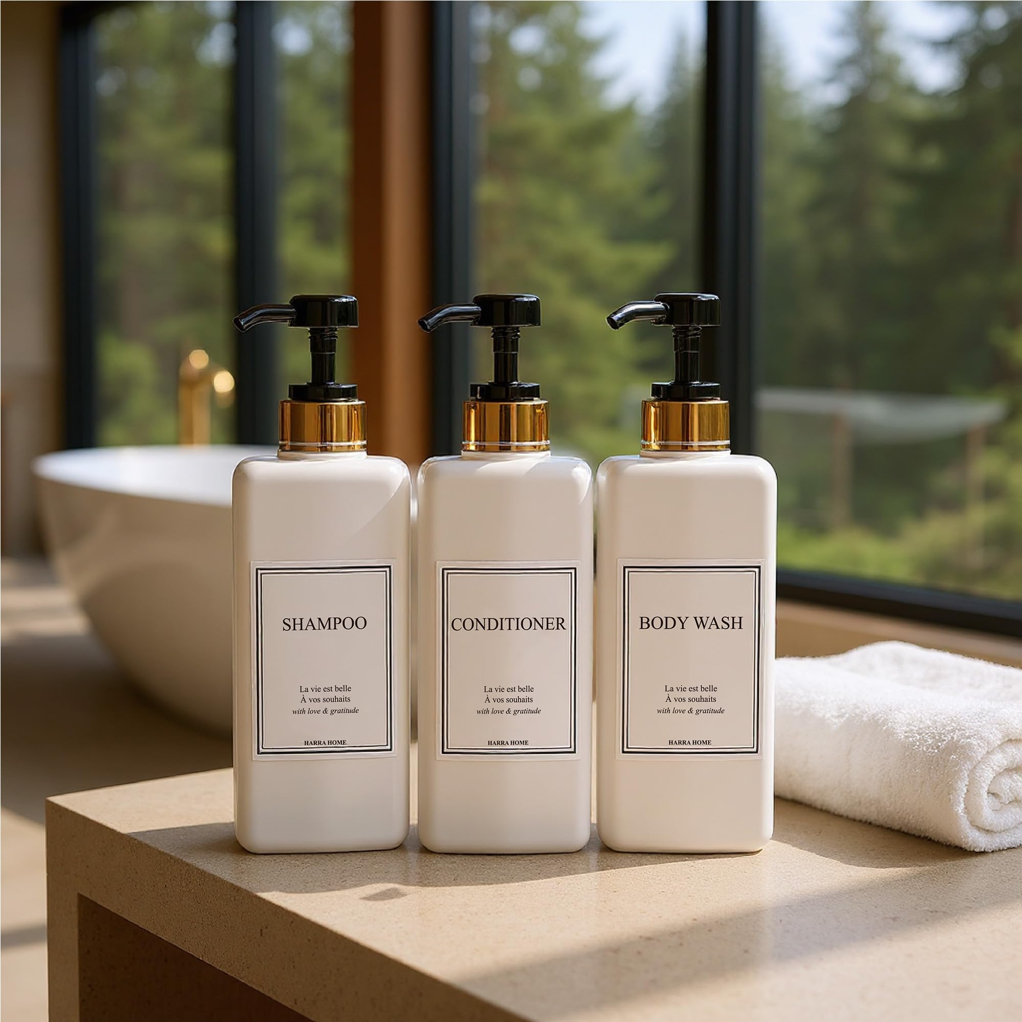 HARRA HOME six water-resistant labels displayed for quick identification