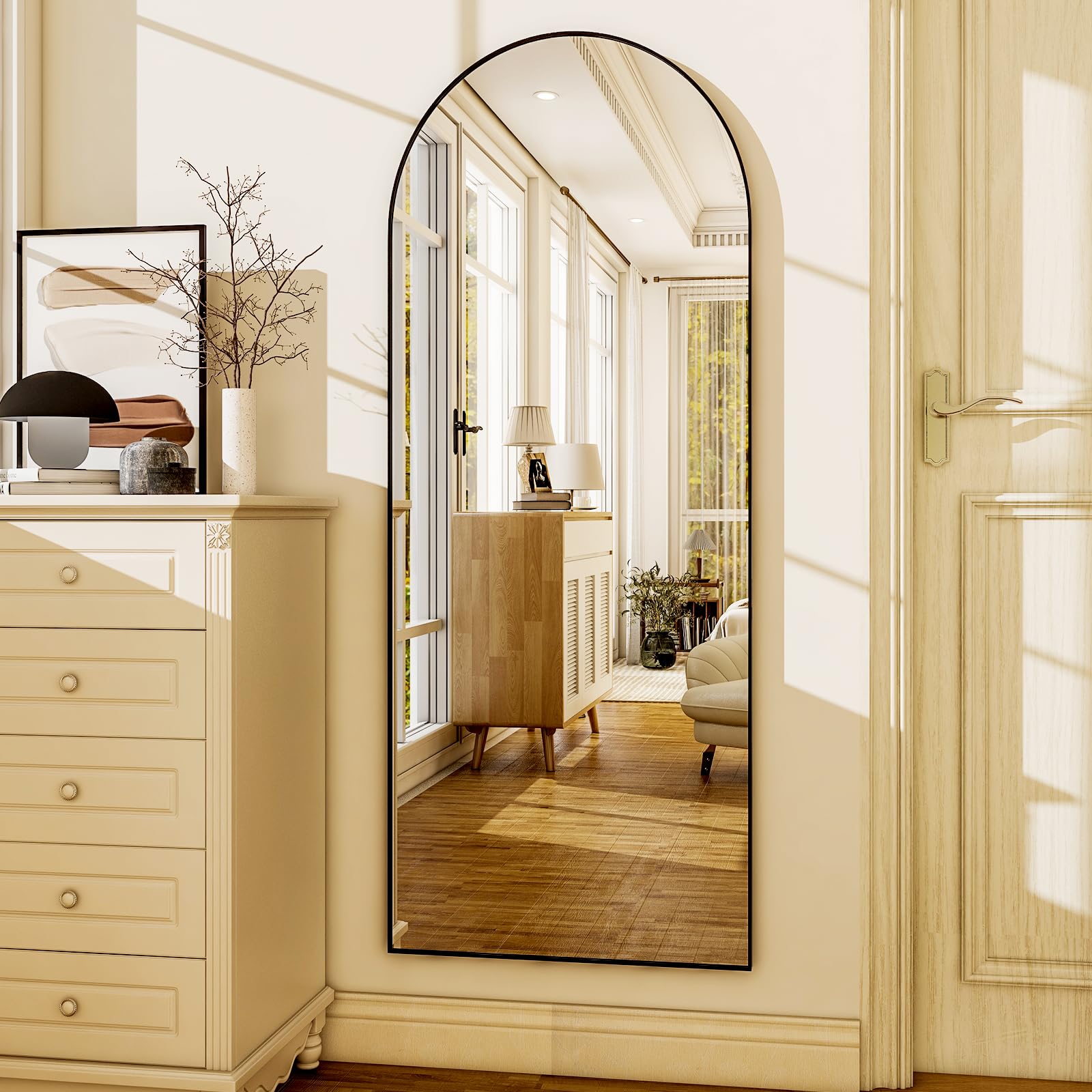 HARRITPURE arched top detail highlighting design and visual height benefit