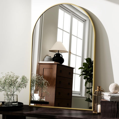 HARRITPURE gold frame closeup shows durable moisture-resistant finish