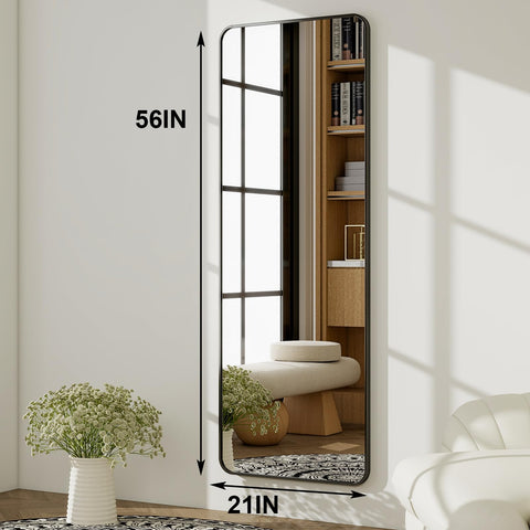 HARRITPURE horizontally mounted mirror in living room for flexible styling benefit