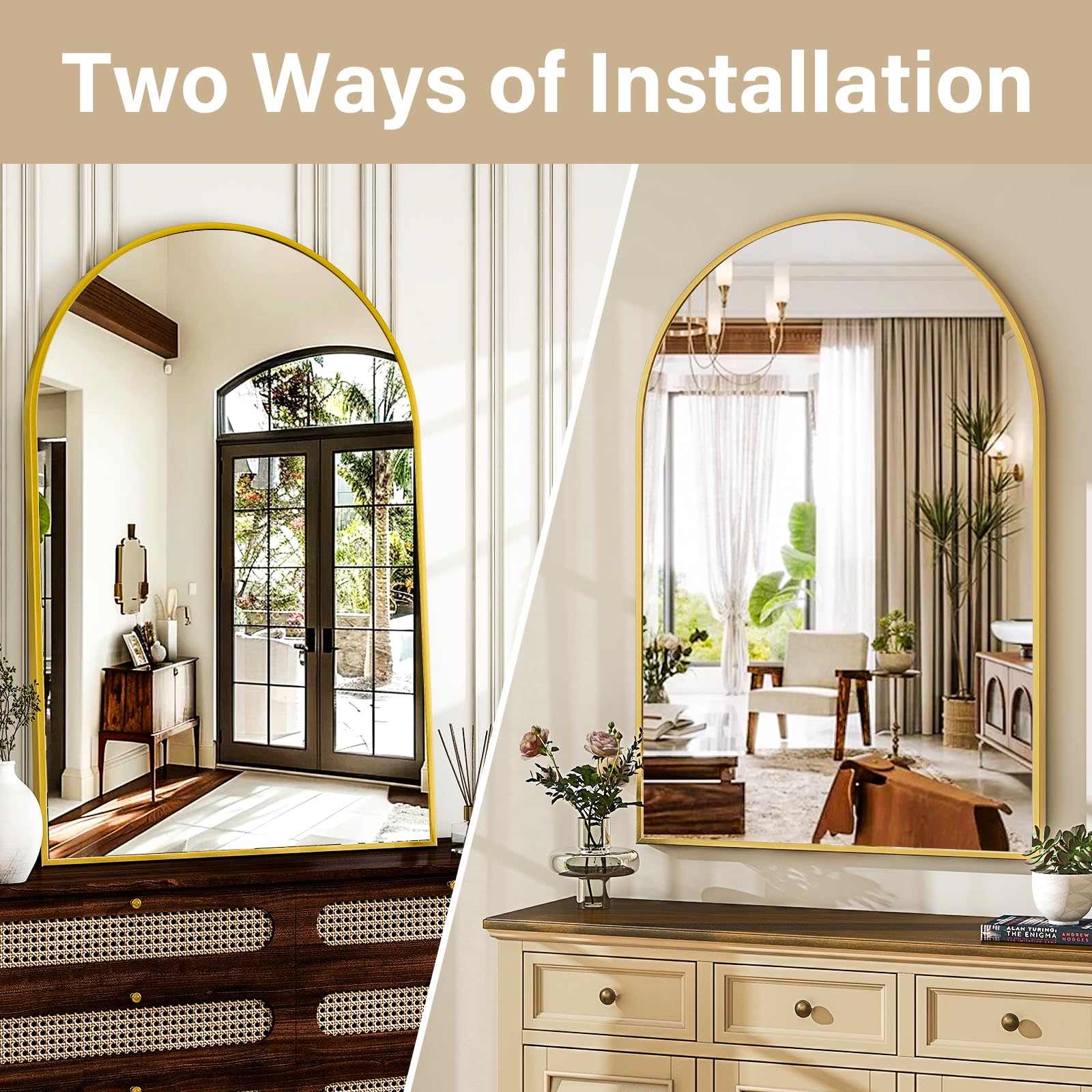 HARRITPURE mirror leaning informal styling for flexibility