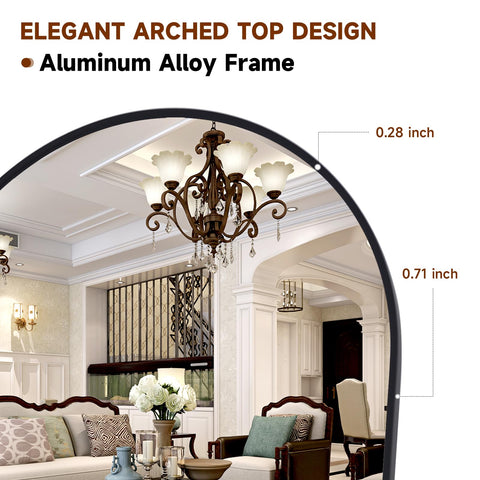 HARRITPURE leaning mirror in bedroom brightens small spaces