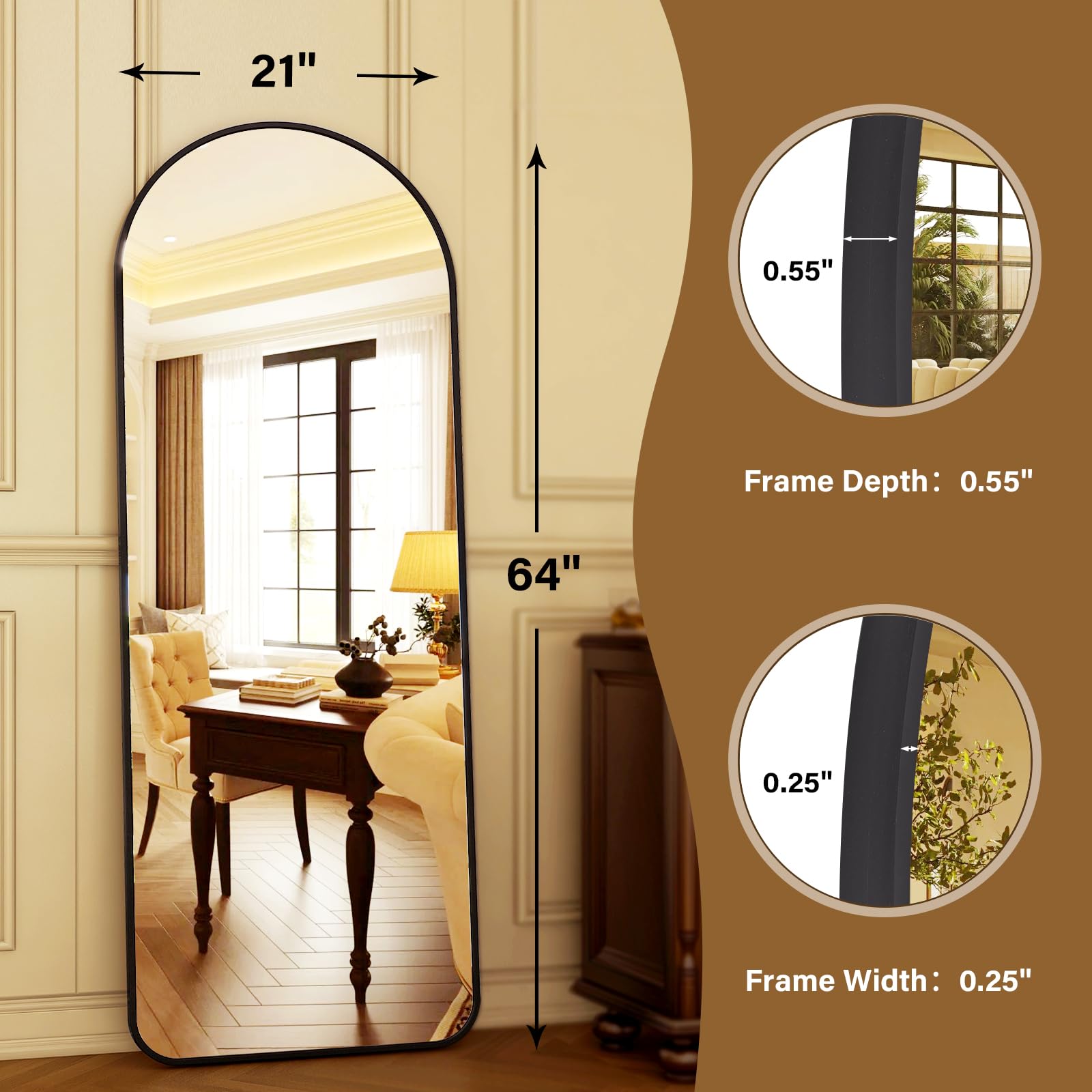 HARRITPURE mirror in bedroom styling boosting light and enhancing room height