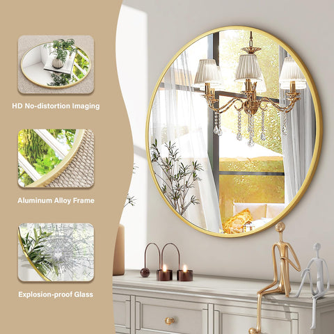 HARRITPURE mirror mounted in bathroom improving light and space perception