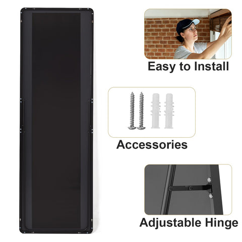 HARRITPURE mirror beside chair to show scale and full-length coverage benefit