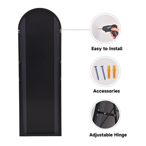 HARRITPURE wall-mounted mirror in entryway creates taller feeling