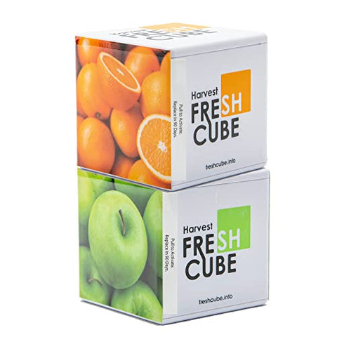 Harvest Fresh Cube front packaging showing product and benefits