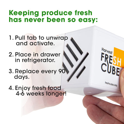 Harvest Fresh Cube two-pack displayed as a six month supply