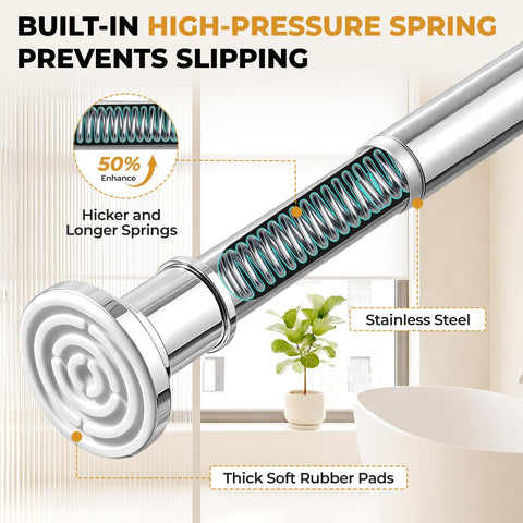 Haryaers close-up of non-slip rubber end pad protecting wall and preventing slips