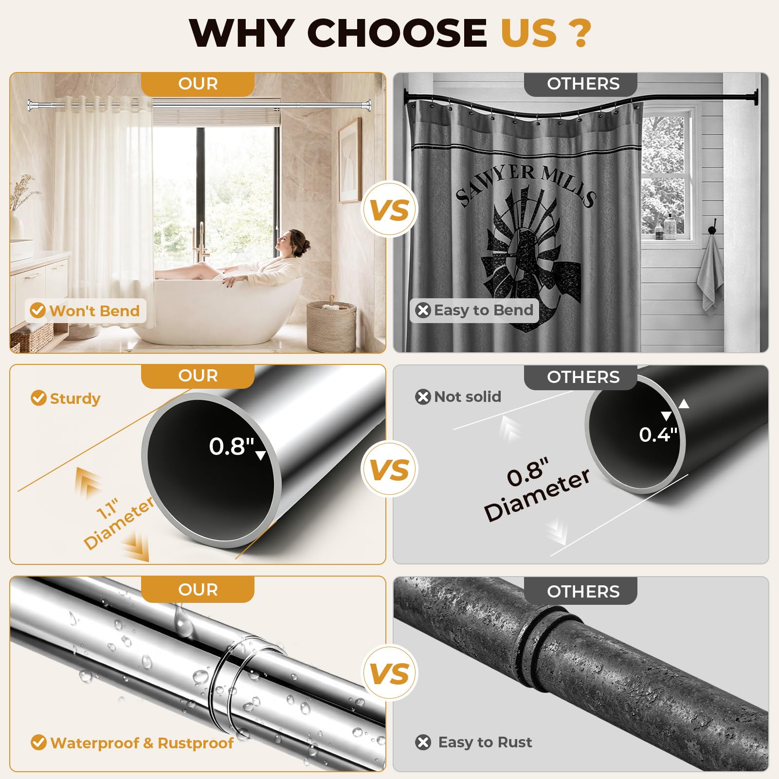 Haryaers used at a window holding drapes securely with easy no-drill setup