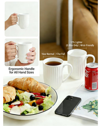 HASENSE mugs arranged on kitchen table creating cozy breakfast vibe