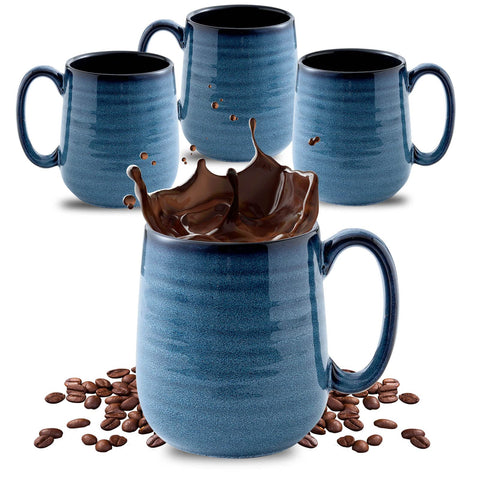 HASENSE navy mugs front packaging showing set of four and benefits