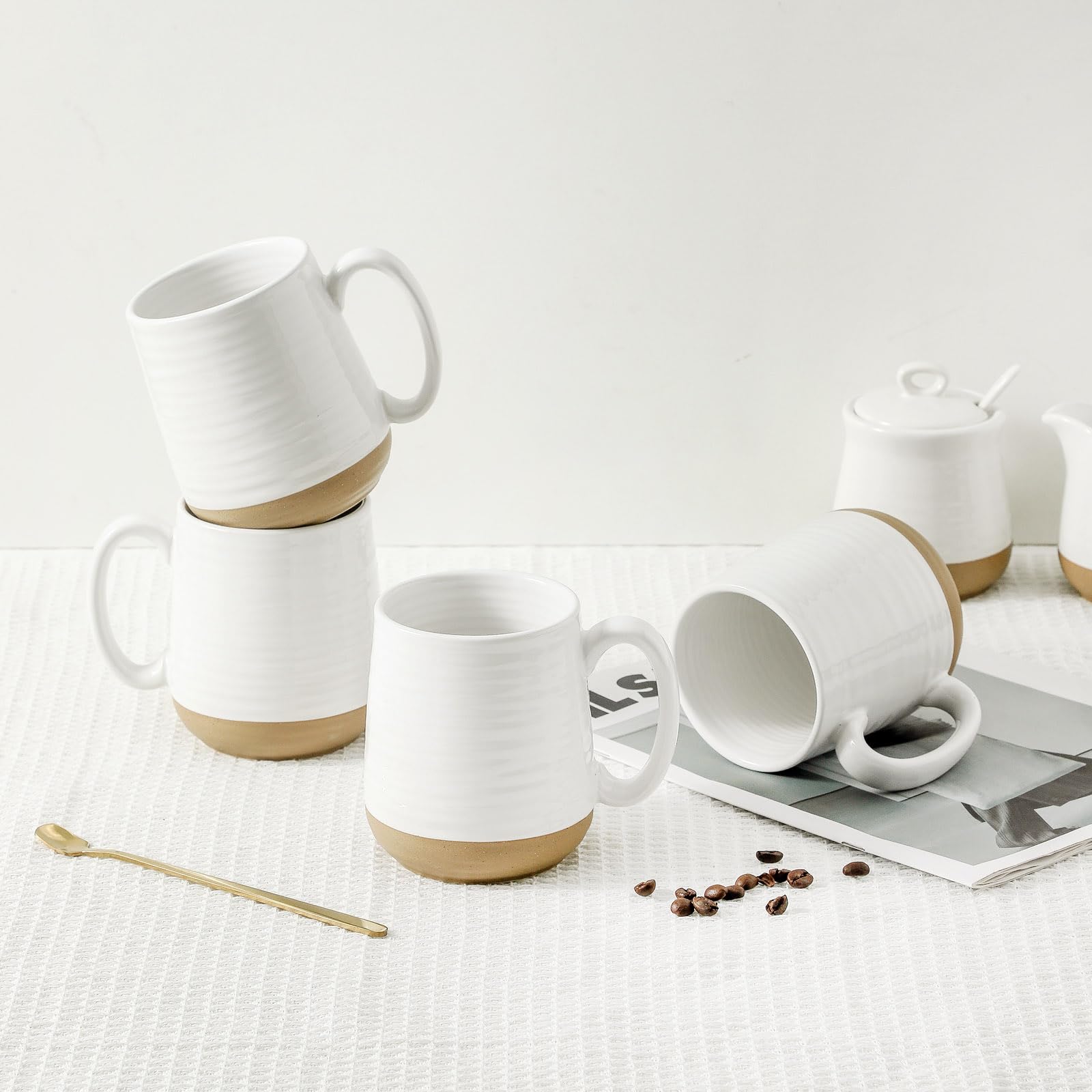 HASENSE stacked mugs illustrating compact storage and space-saving benefit