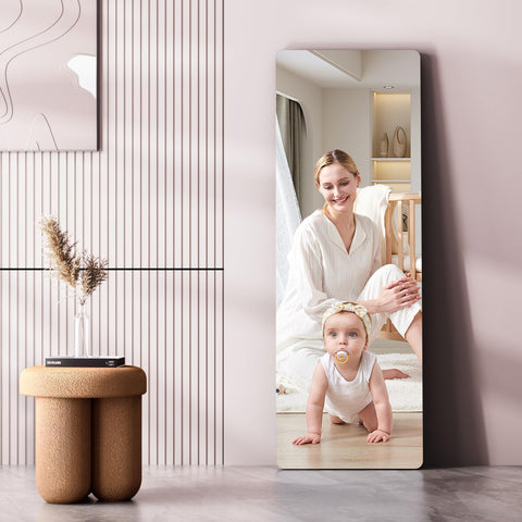 Hasipu mirror in dressing area lifestyle shot enhances room brightness