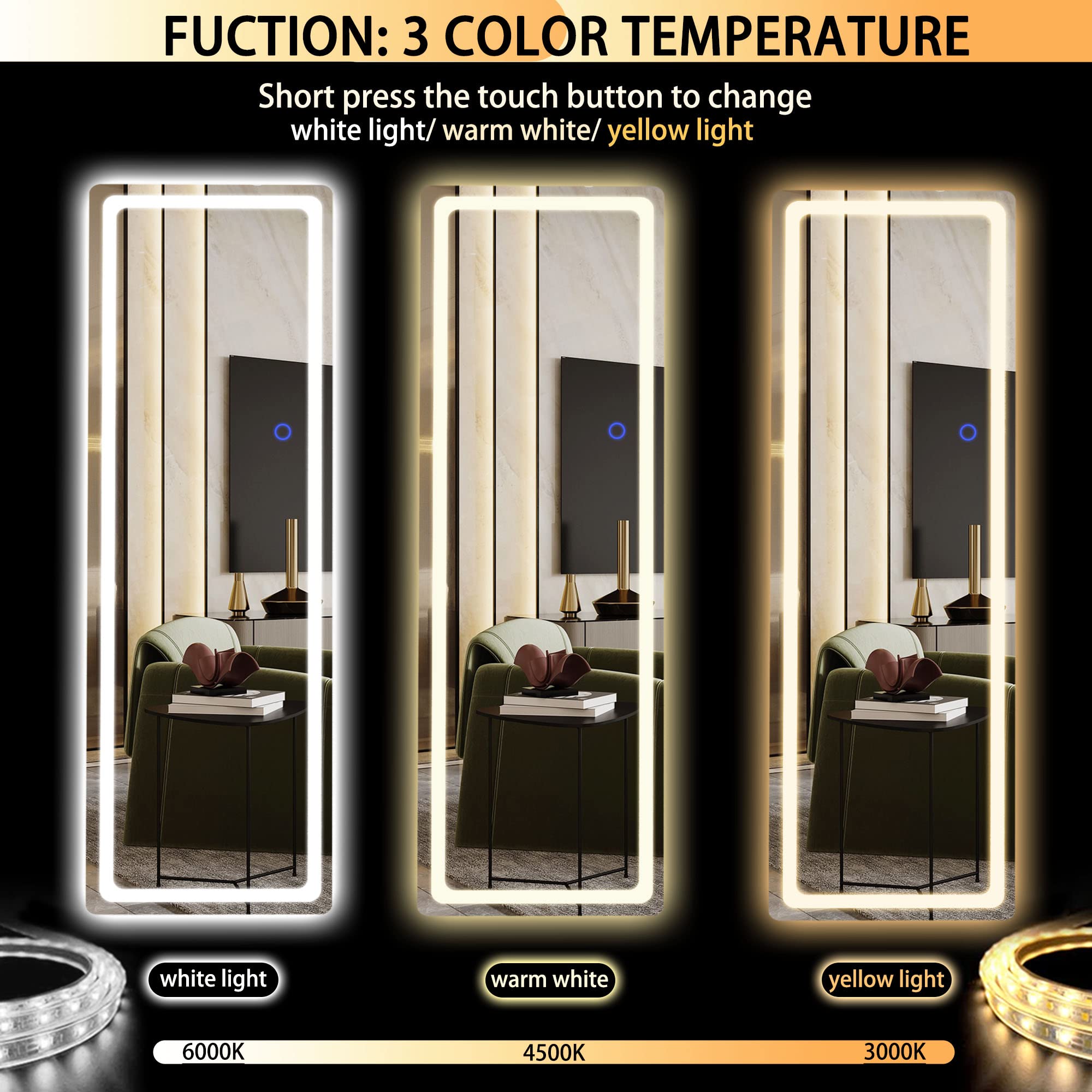 Hasipu touch control detail illustrating easy dimming and color selection benefit
