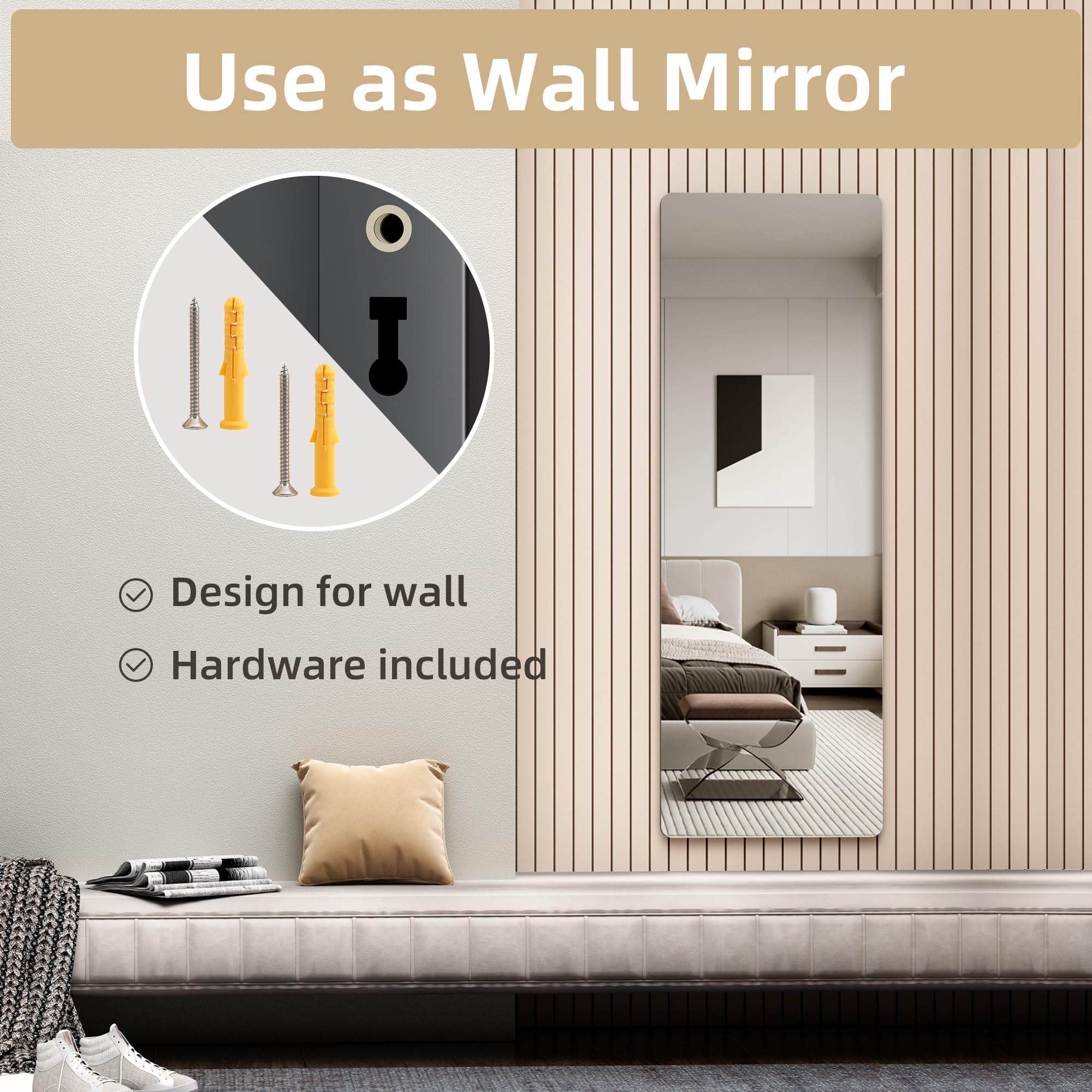 Hasipu wall-mounted in bedroom saving floor space and adding style