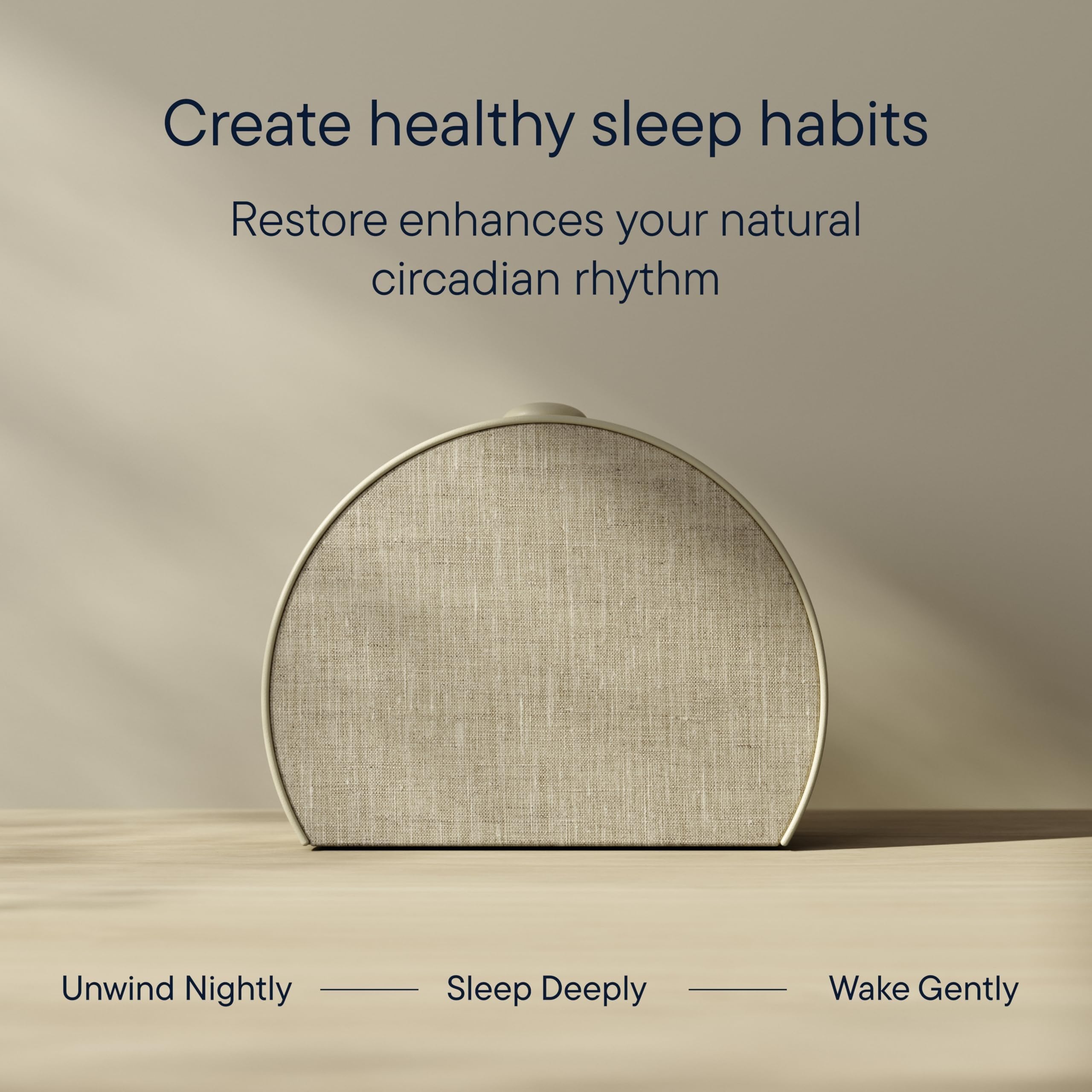Hatch Restore 3 app schedule screen showing customizable routines and easy setup benefits