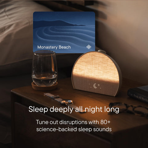 Hatch Restore 3 sound grille detail conveying audio clarity and relaxing soundscapes benefit