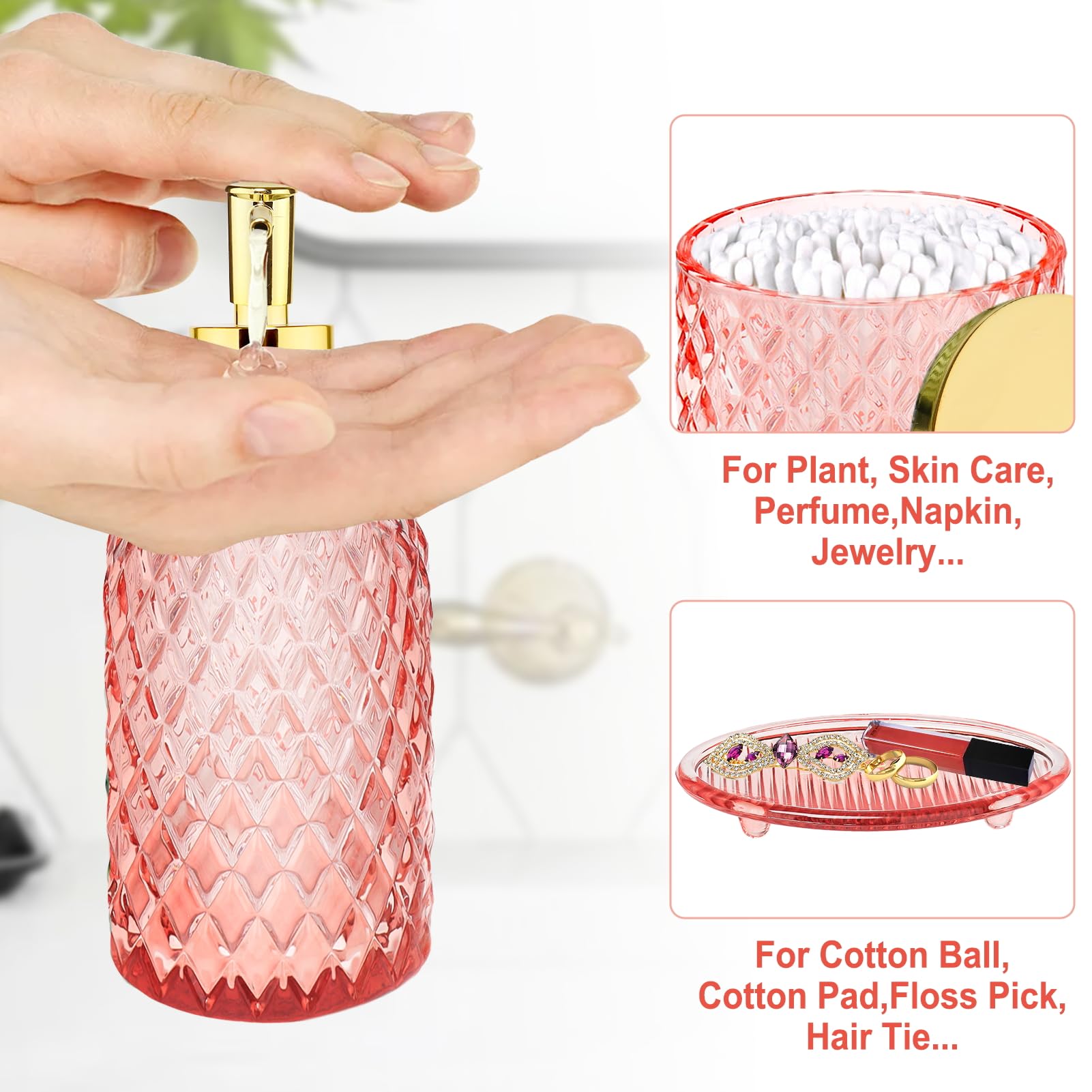 Haturi Qtip holder top view open for quick access and tidy cotton storage