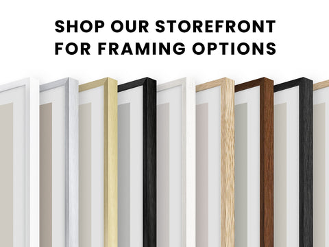 HAUS AND HUES walnut frame backing and metal hangers for secure mounting
