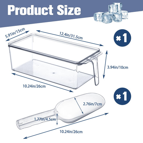 Havawish clear bin side view with visible contents for quick identification