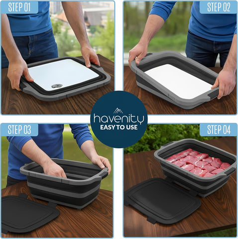 Havenity integrated handles making it simple to carry from kitchen to grill