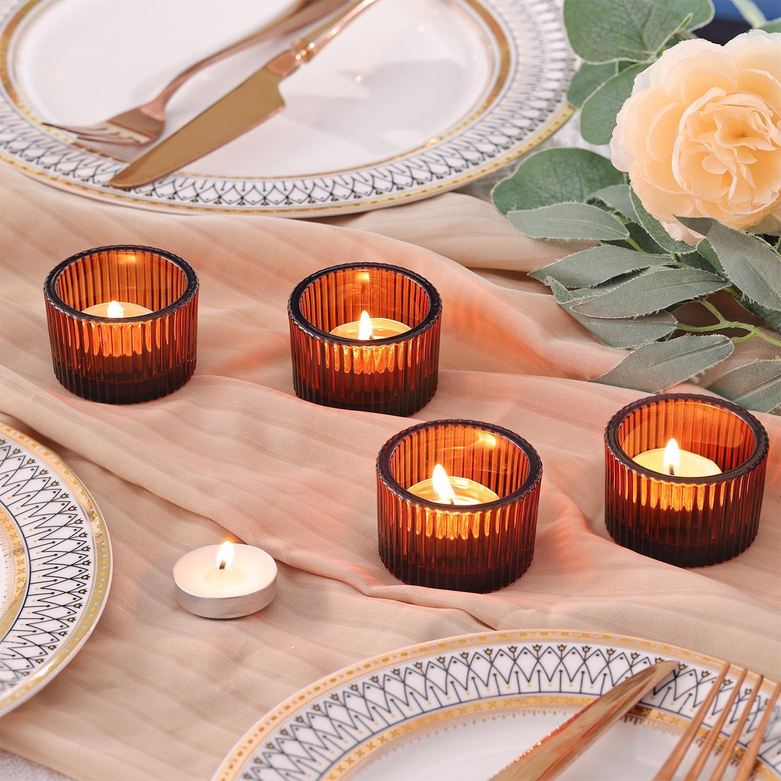 HAVITI set used as a table centerpiece creating warm event atmosphere